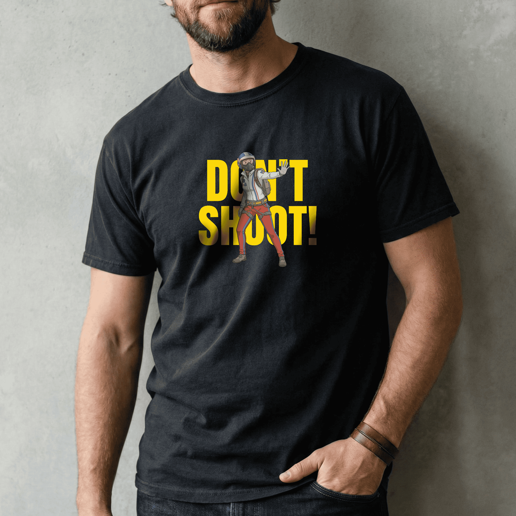 Arc Raiders t-shirt T-Shirt – DON'T SHOOT! design