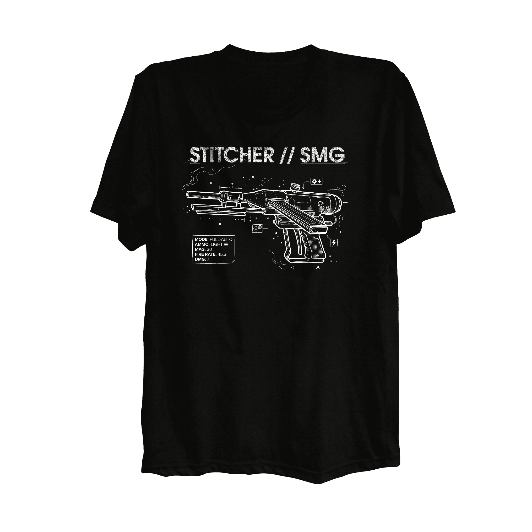 Arc Raiders t-shirt Stitcher Blueprint design